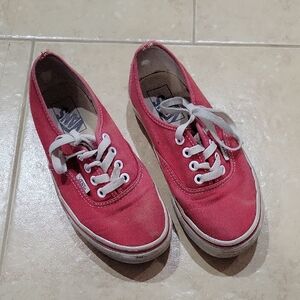 Vans Women's Authentic Red Sneakers
